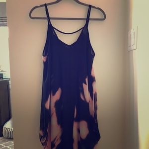 ASTR Butterfly Cut Sheer Dress w/ Slip